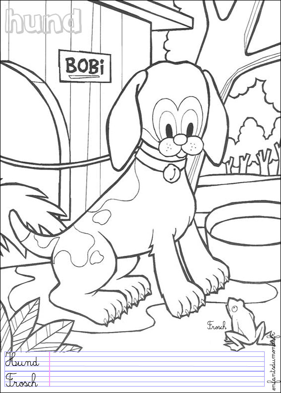 coloriage chien 2